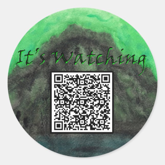 Adesivo Redondo Sentiaverum QR Sticker 2 (Frente)