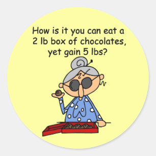 Adesivo Redondo Sentido do chocolate