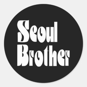 Adesivo Redondo Seoul Brother Classic Round Sticker