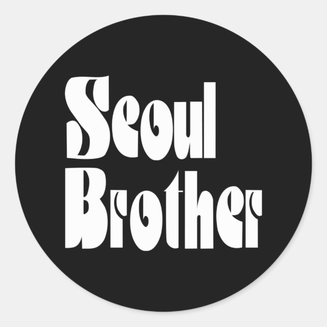 Adesivo Redondo Seoul Brother Classic Round Sticker (Frente)