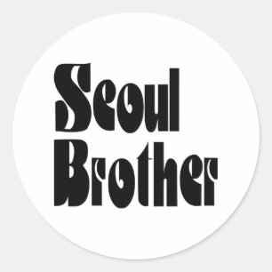 Adesivo Redondo Seoul Brother Classic Round Sticker