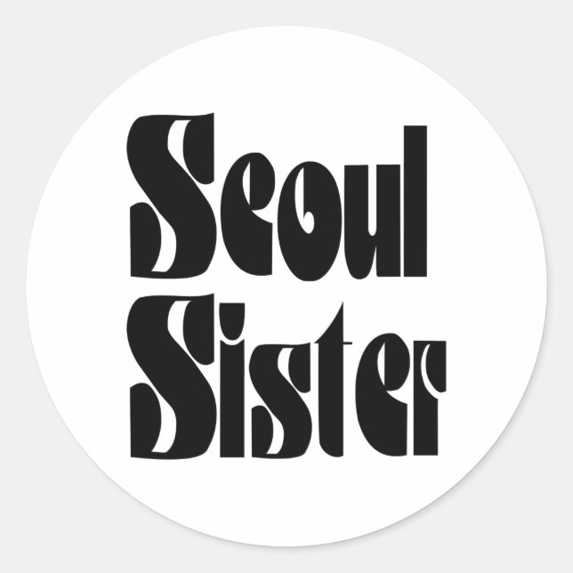 Adesivo Redondo Seoul Sister (Frente)