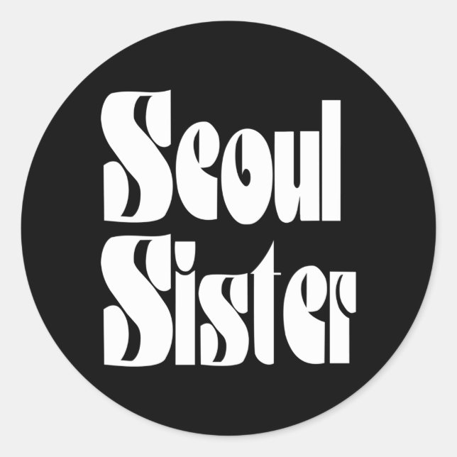 Adesivo Redondo Seoul Sister Classer Round Sticker (Frente)