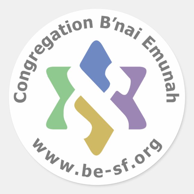 Adesivo Redondo ser cor estrela (Frente)