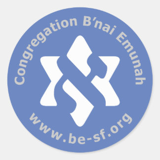 Adesivo Redondo ser estrela em azul