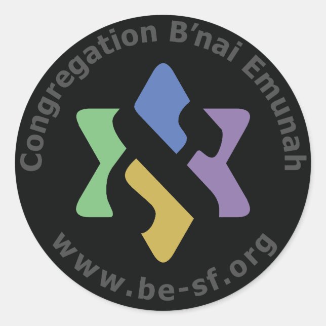 Adesivo Redondo ser estrela em preto (Frente)