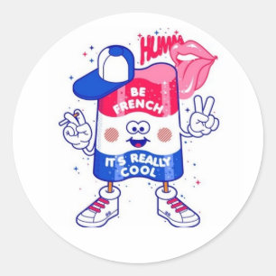 Adesivo Redondo Ser francês