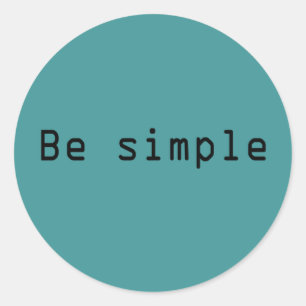 Adesivo Redondo ser simples