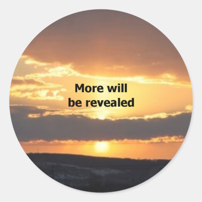 Adesivo Redondo Será Revelado Mais (Frente)