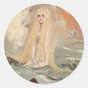 Adesivo Redondo Sereia 1