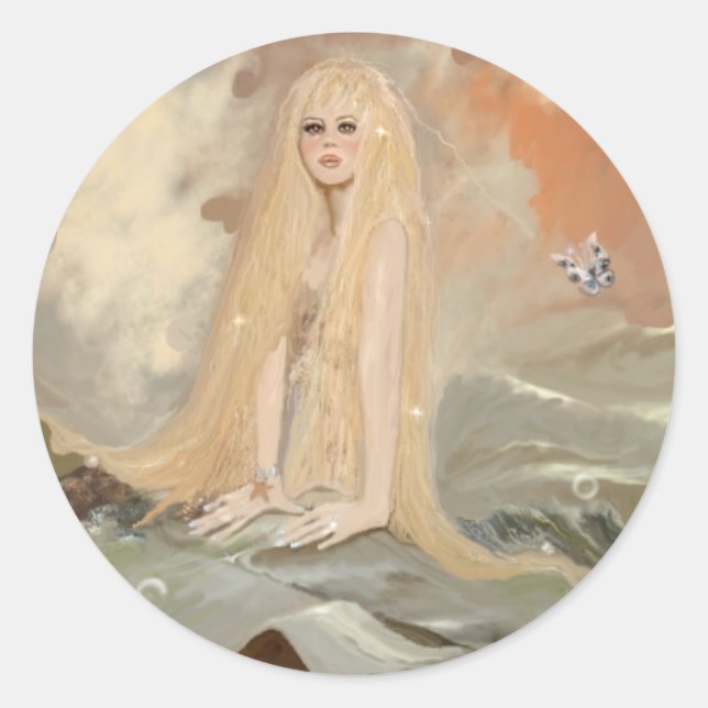 Adesivo Redondo Sereia 1 (Frente)