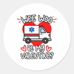 Adesivo Redondo Seremos O Meu Namorados Emt Paramédico Ems Ambulan