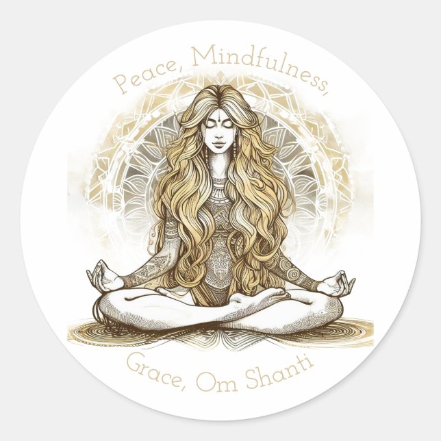 Adesivo Redondo Serenidade na Estilidade (Frente)