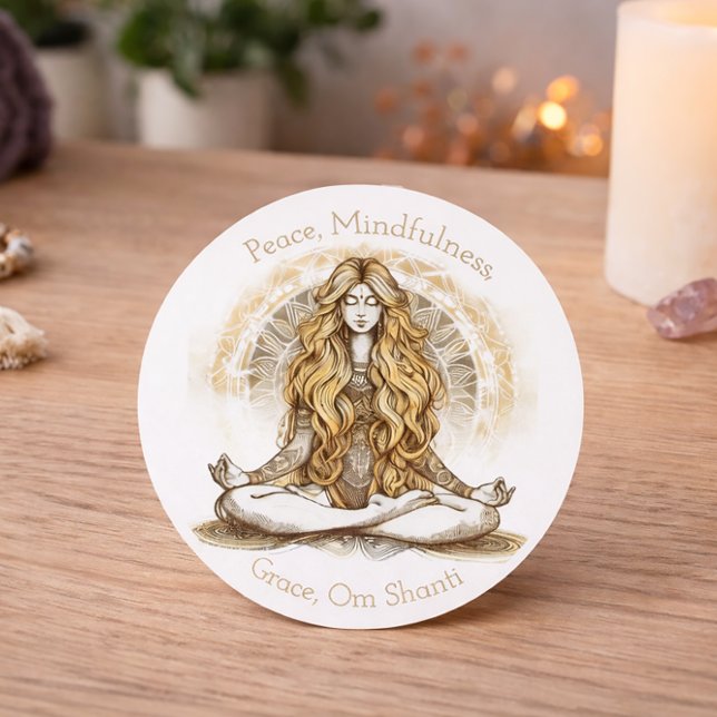 Adesivo Redondo Serenidade na Estilidade (Criador carregado)