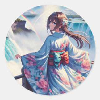 Adesivo Redondo Serenidade pelas cataratas