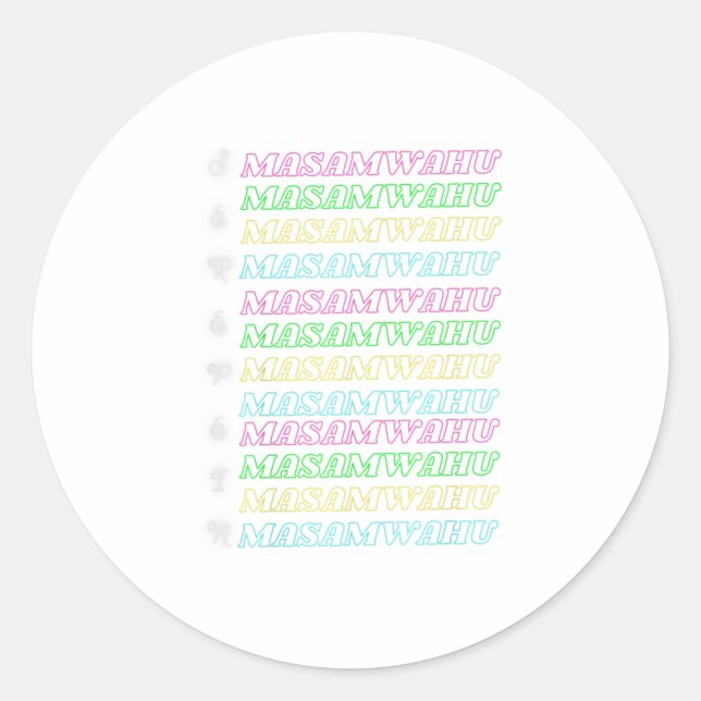 Adesivo Redondo Serepein Masamwahu (Frente)