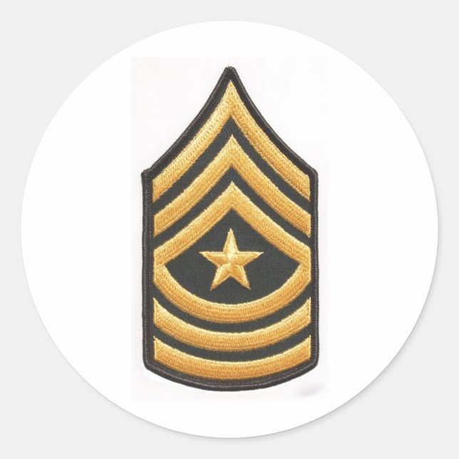 ADESIVO REDONDO SERGEANT MAJOR E-9 (Frente)