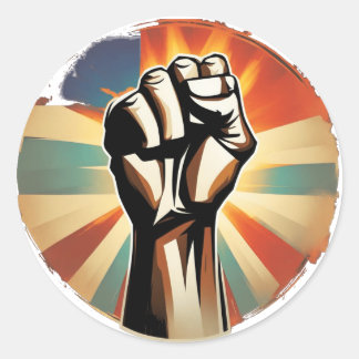 Adesivo Redondo SÉRIE DE PEIXES AUMENTADOS - crachá