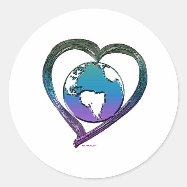 Adesivo Redondo Série EARTH LOVER (Frente)