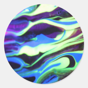 Adesivo Redondo Série Phantasmagoria #07 "Seres de Estrelas Cósm