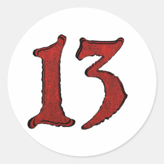 Adesivo Redondo Série Red Velvet Holiday Number.