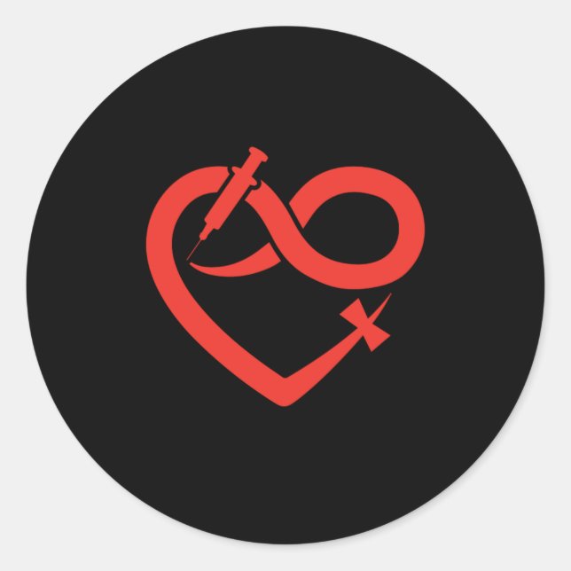 Adesivo Redondo Seringa Flebotomítica Flebotomista Presente Sanguí (Frente)