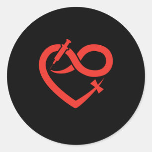 Adesivo Redondo Seringa Flebotomítica Flebotomista Presente Sanguí