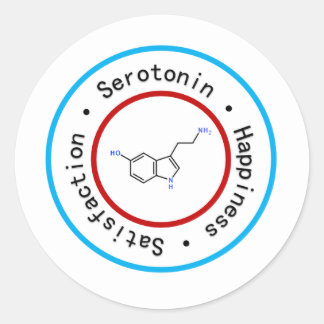 Adesivo Redondo Serotonin Sticker