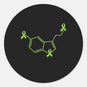 Adesivo Redondo Serotonina de Fita - Sensibilização para a Saúde M
