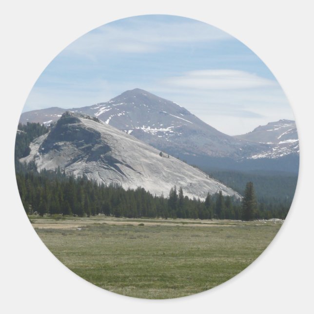 Adesivo Redondo Serra Nevada III Parque Nacional Yosemite (Frente)
