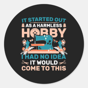 Adesivo Redondo Serragem de Embroboras de Enxofre de Semente