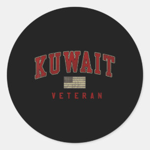 Adesivo Redondo Serviço Militar de Camisas de Guerra do Kuwait