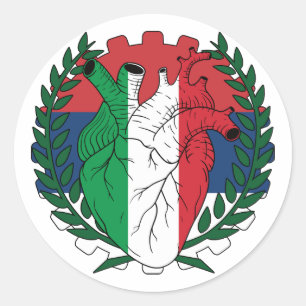 Adesivo Redondo Sérvio Sérvia Santo Josephs Day Italiano Itália