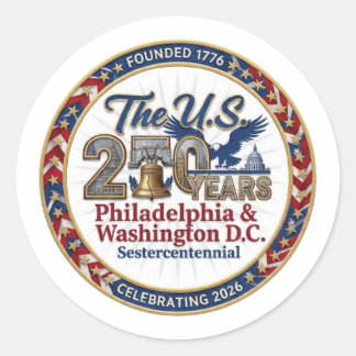 ADESIVO REDONDO SESTERCENTENNIAL