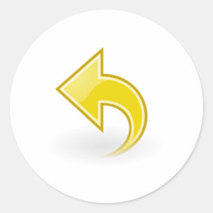 Adesivo Redondo Seta Amarela