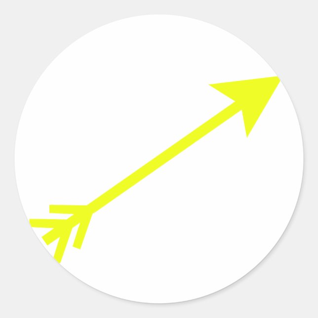 Adesivo Redondo Seta Amarelo 35° O MUSEU Zazzle Dons (Frente)