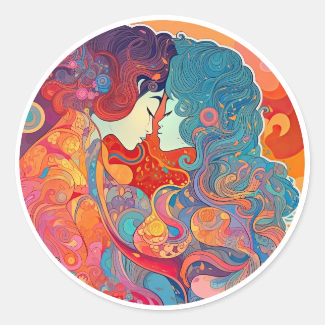 Adesivo Redondo Seu Amor, Seu Caminho (Frente)