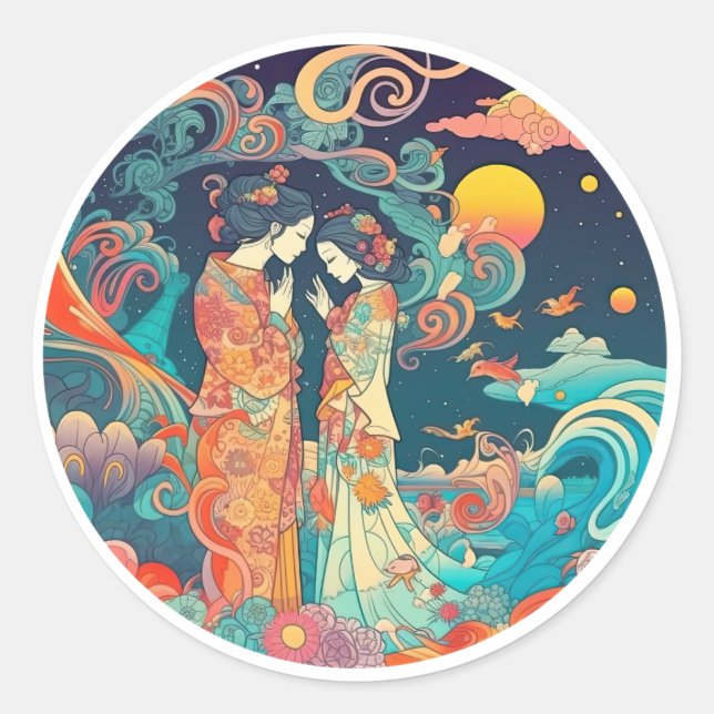 Adesivo Redondo Seu Amor, Seu Caminho (Frente)