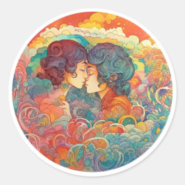 Adesivo Redondo Seu Amor, Seu Caminho