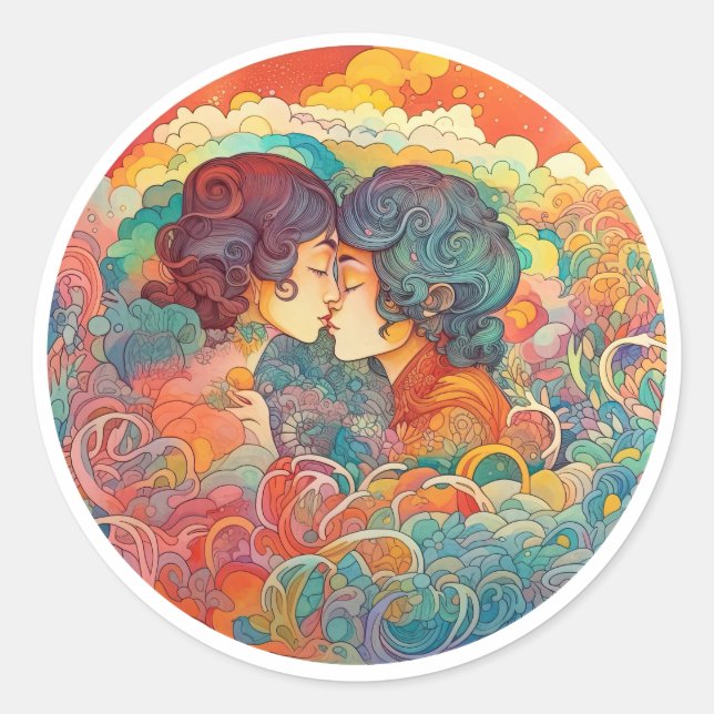 Adesivo Redondo Seu Amor, Seu Caminho (Frente)