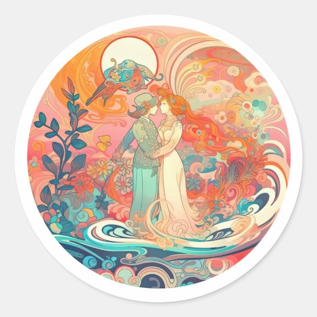 Adesivo Redondo Seu Amor, Seu Caminho (Frente)