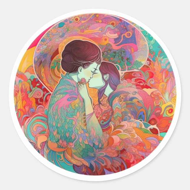 Adesivo Redondo Seu Amor, Seu Caminho (Frente)