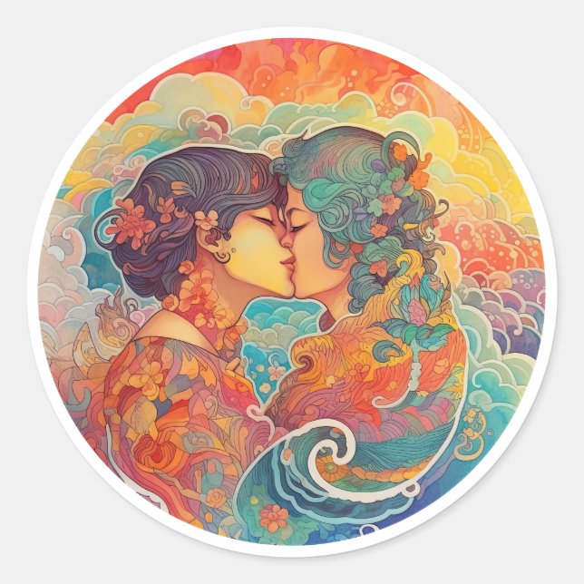 Adesivo Redondo Seu Amor, Seu Caminho (Frente)