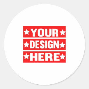 Adesivo Redondo Seu Design aqui personalizado