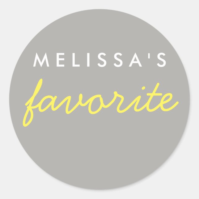 Adesivo Redondo "Seu" Lanche Favorito (Frente)