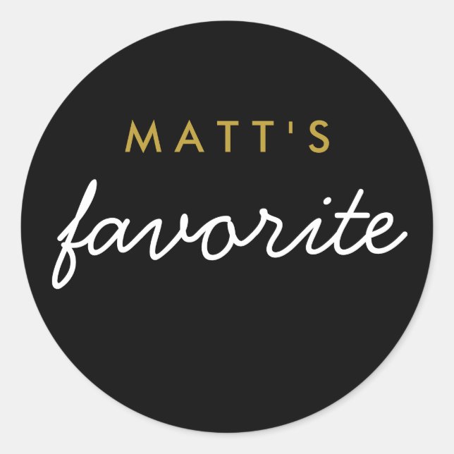 Adesivo Redondo Seu Lanche Favorito (Frente)