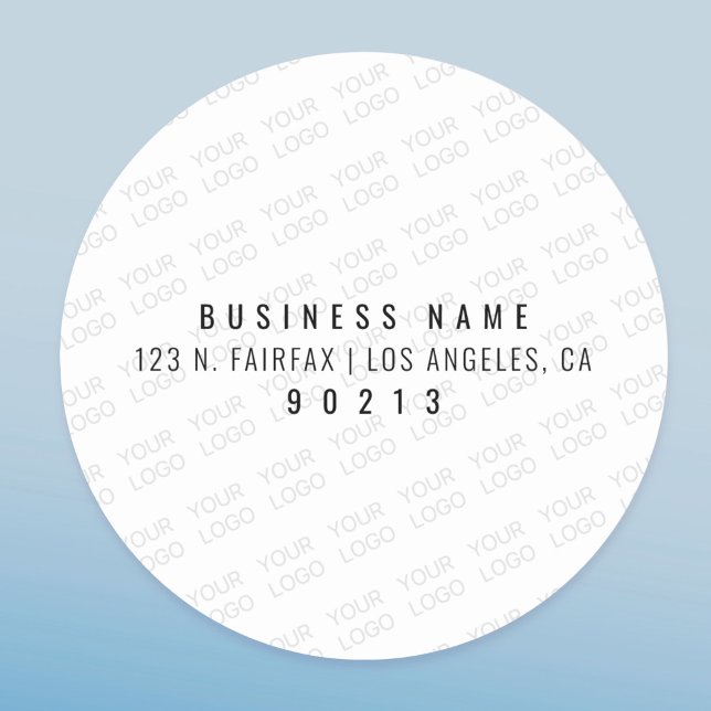 Adesivo Redondo Seu logotipo aumenta e repete automaticamente (Criador carregado)