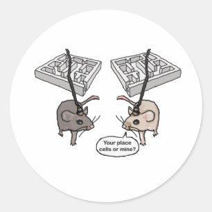 Adesivo Redondo Seu lugar (Células) ou meu?