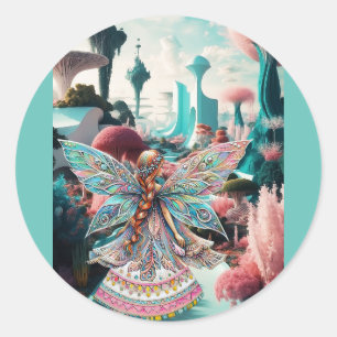 Adesivo Redondo Seu Mundo De Maravilha Mágica