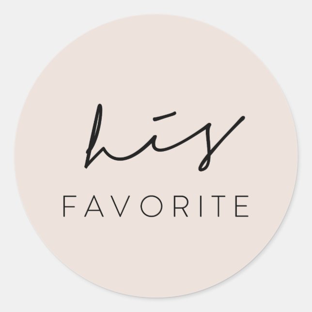 Adesivo Redondo seu saco de boas-vindas favorito (Frente)